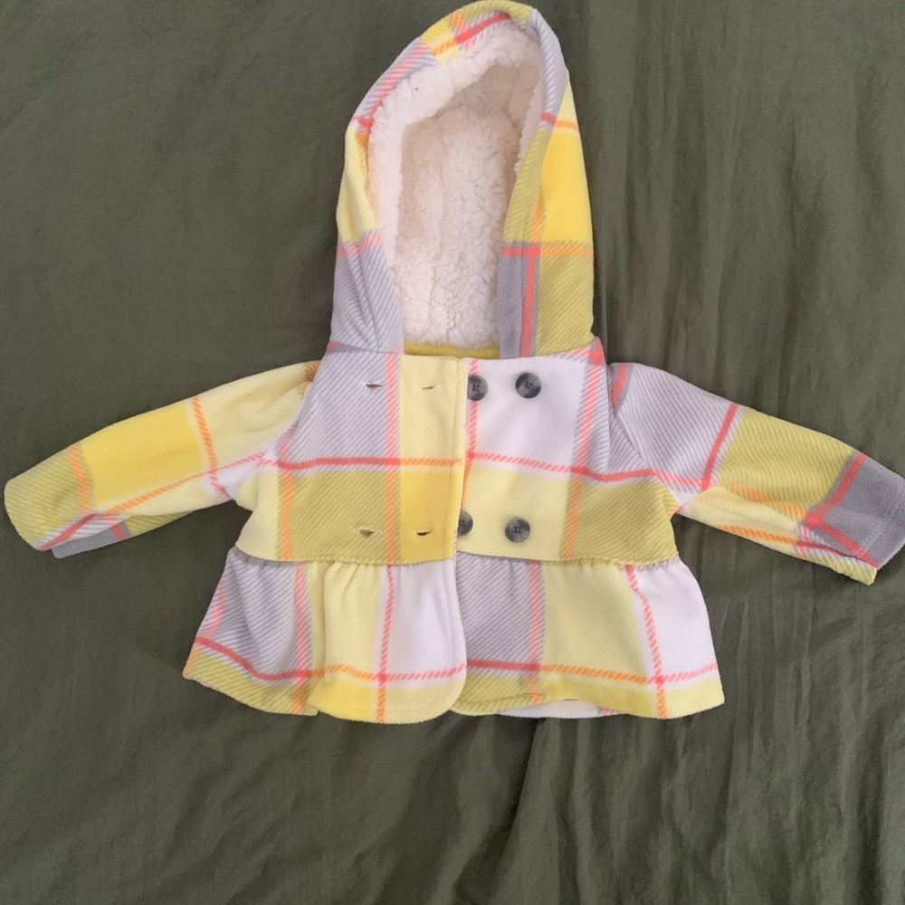 Plaid Hooded Newborn Baby Shacket